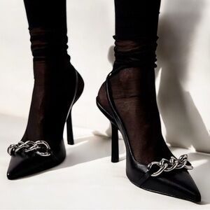 New Free People x Schutz Cammie Chain Heels